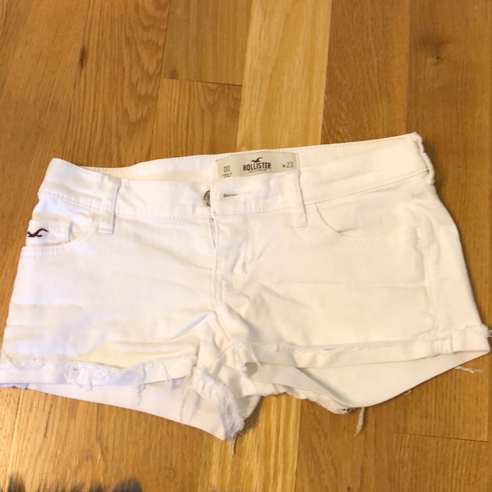 SUMMER FLASH SALE - Hollister white denim shorts